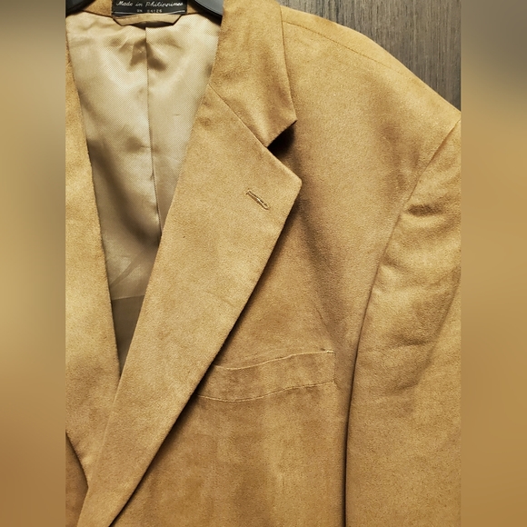 SupraSuede Bernhard Altmann - Tan Suede Blazer Suit Jacket - Picture 6 of 13